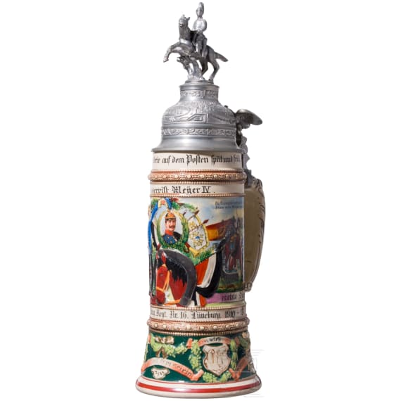 Reservistenkrug des Reservisten Meyer IV., 2. Hannoversches Dragoner-Regiment Nr. 16, L&uuml;neburg, 1910 - 1913