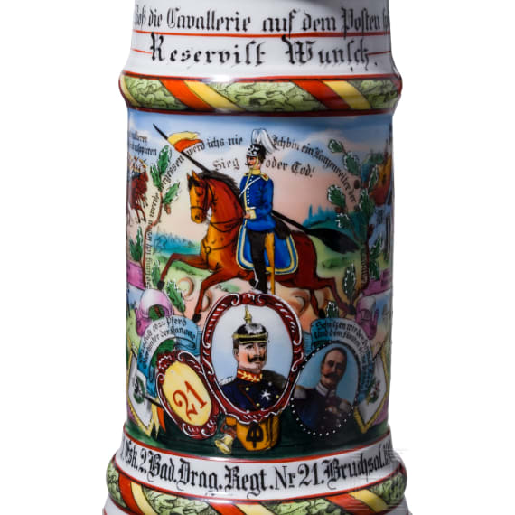 Zwei Reservistenkr&uuml;ge der Dragoner, W&uuml;rttemberg, Baden, 1896 - 1911