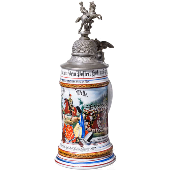 Reservistenkrug des Gefreiten Wille, Braunschweigisches Husaren-Regiment Nr. 17, 1899 - 1902