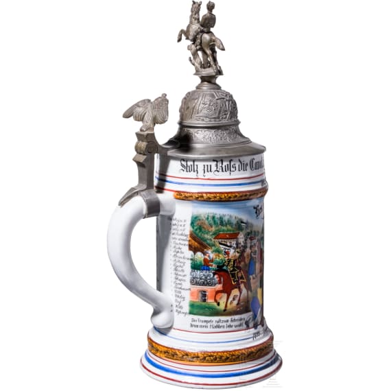 Reservistenkrug des Gefreiten Wille, Braunschweigisches Husaren-Regiment Nr. 17, 1899 - 1902