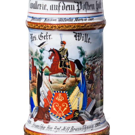 Reservistenkrug des Gefreiten Wille, Braunschweigisches Husaren-Regiment Nr. 17, 1899 - 1902