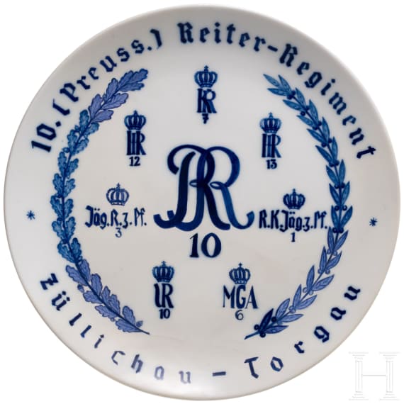 Meissen-Regimentsteller des 10. (Preu&szlig;ischen) Reiter-Regiments