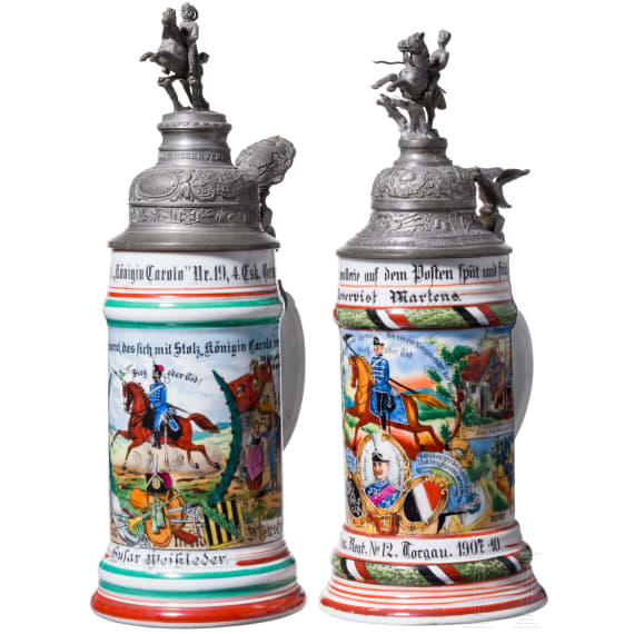 Zwei Reservisenkr&uuml;ge der Husaren, 1906 - 1910