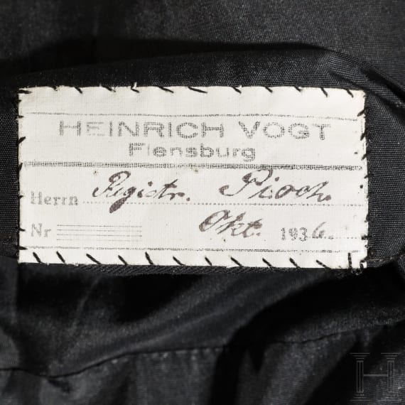 Rock der "Gro&szlig;en Uniform" eines Beamten im Range eines Oberleutnants