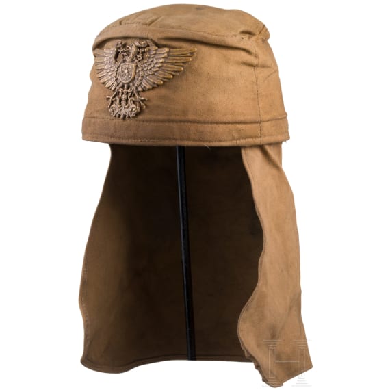 Tarbusch zur Tropenuniform f&uuml;r farbige Soldaten der Schutztruppe in Deutsch-Ostafrika, datiert 1910