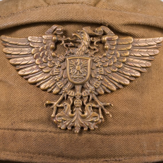 Tarbusch zur Tropenuniform f&uuml;r farbige Soldaten der Schutztruppe in Deutsch-Ostafrika, datiert 1910