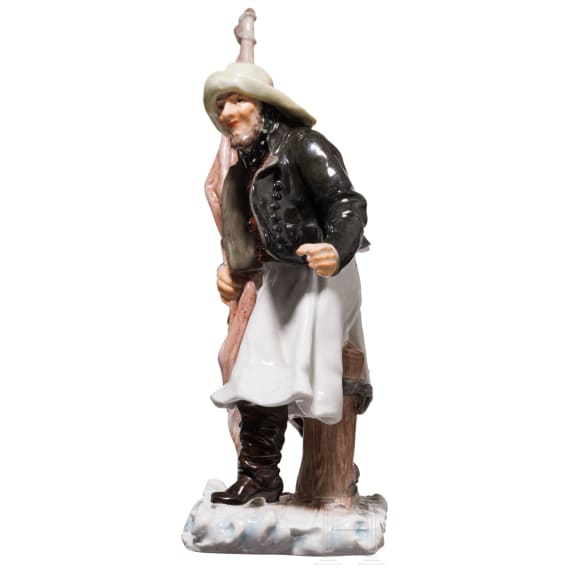 A porcelain sailor figure "M&ouml;nchguter Schiffer", Hugo Spieler, 1897/98 (design), Meissen, 1860 - 1924 (finish)