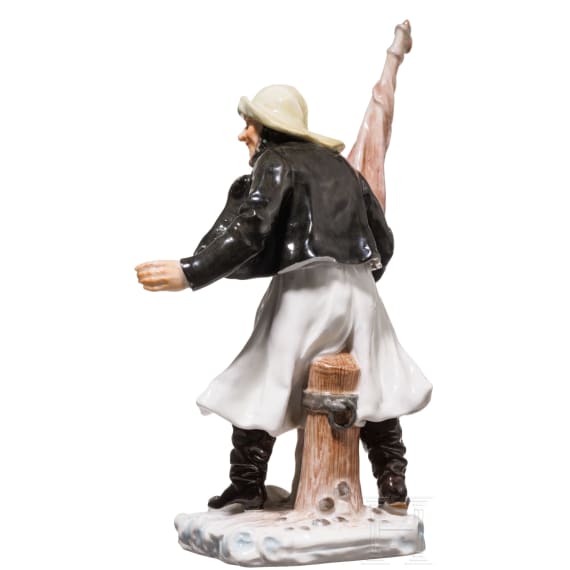A porcelain sailor figure "M&ouml;nchguter Schiffer", Hugo Spieler, 1897/98 (design), Meissen, 1860 - 1924 (finish)