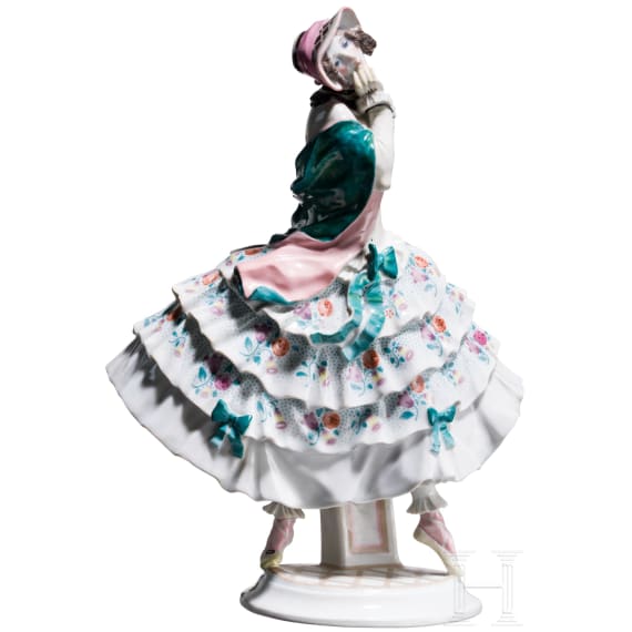 A porcelain figure "Estrella" from the Russian Ballet, Paul Scheurich, 1913 (design), Meissen, after 1950s (finish)