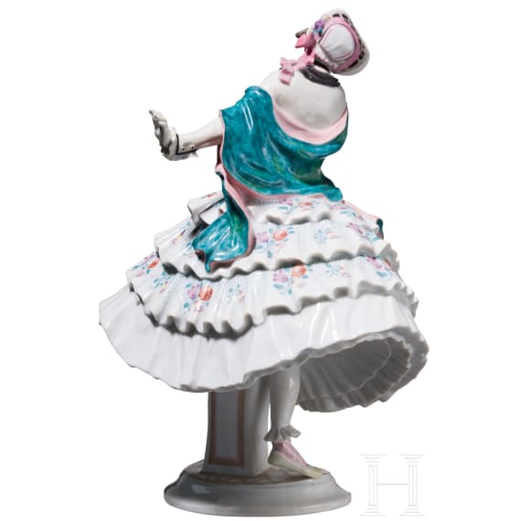 A porcelain figure "Estrella" from the Russian Ballet, Paul Scheurich, 1913 (design), Meissen, after 1950s (finish)
