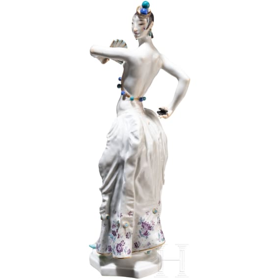 A porcelain figure "Spanish Dancer", Paul Scheurich, 1933 (design), Meissen, mid-20th century (finish)