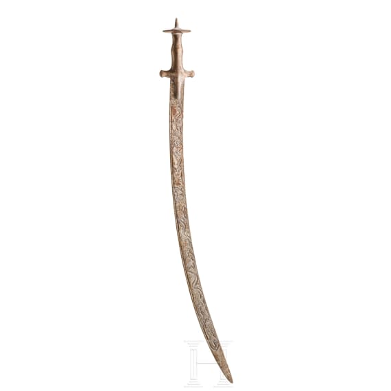 Tulwar mit geschnittener Klinge, Indien, Ende 19. Jhdt.