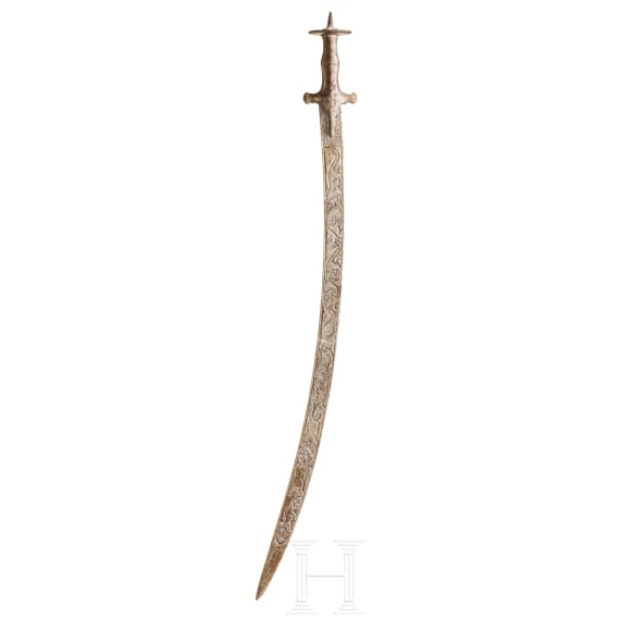 Tulwar mit geschnittener Klinge, Indien, Ende 19. Jhdt.