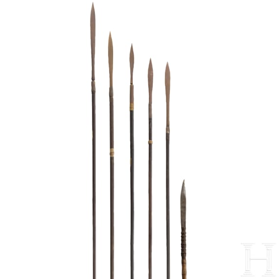 F&uuml;nf Speere, S&uuml;dostasien, 19. Jhdt.