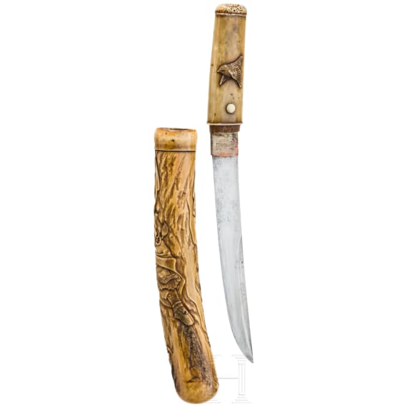 Tanto mit Hirschhorn-Montierung, Meiji-Periode