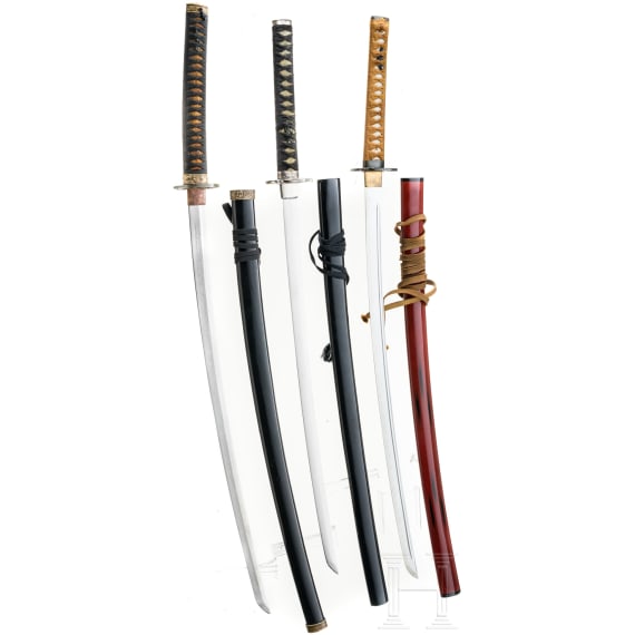 Drei Katanas, China, 2. H. 20. Jhdt.