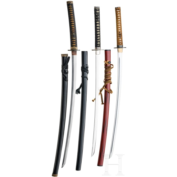 Drei Katanas, China, 2. H. 20. Jhdt.