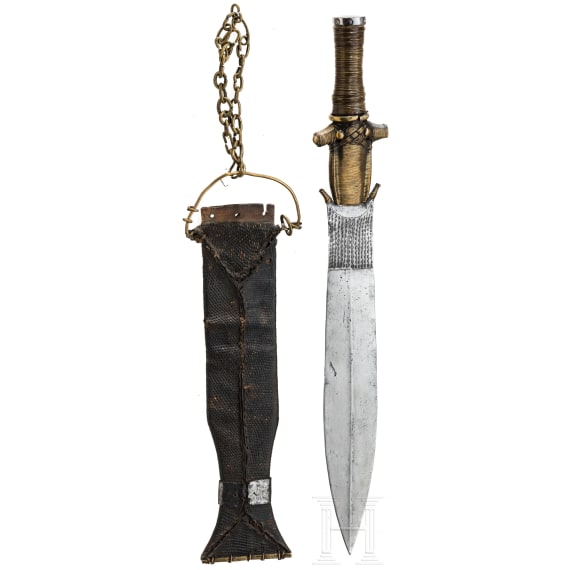 Zwei Messer der Fang, Gabun/Kamerun, 20. Jhdt.