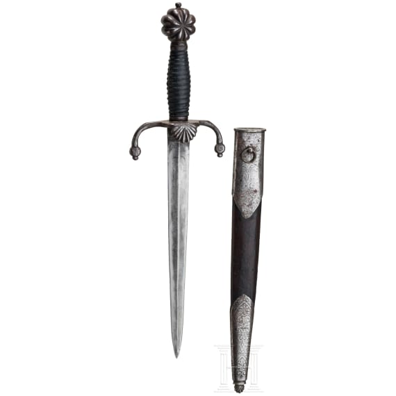 Linkhanddolch um Stil um 1580, Historismus, deutsch, um 1880