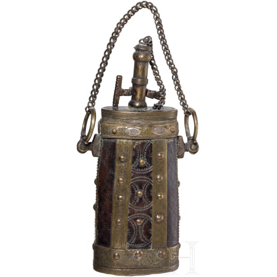Pulverflasche, Nordafrika, um 1900