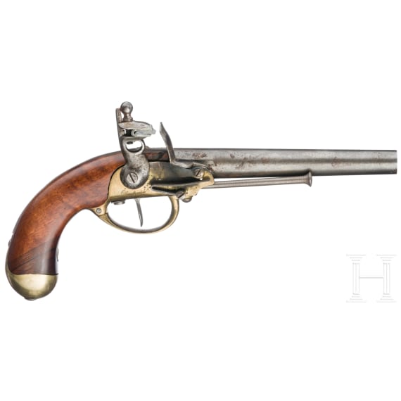 Franz&ouml;sische Steinschlosspistole M 1777 und Perkussionspistole, Repliken, 2. H&auml;lfte 20. Jhdt.