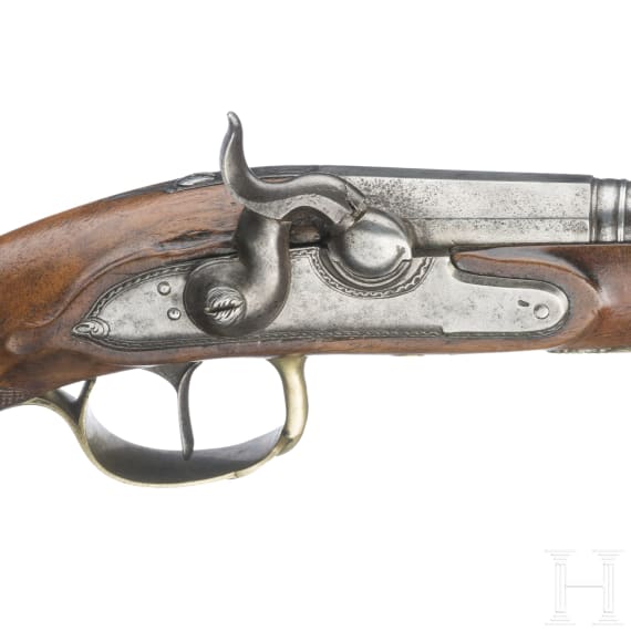 Perkussionsschlosspistole, deutsch, um 1820