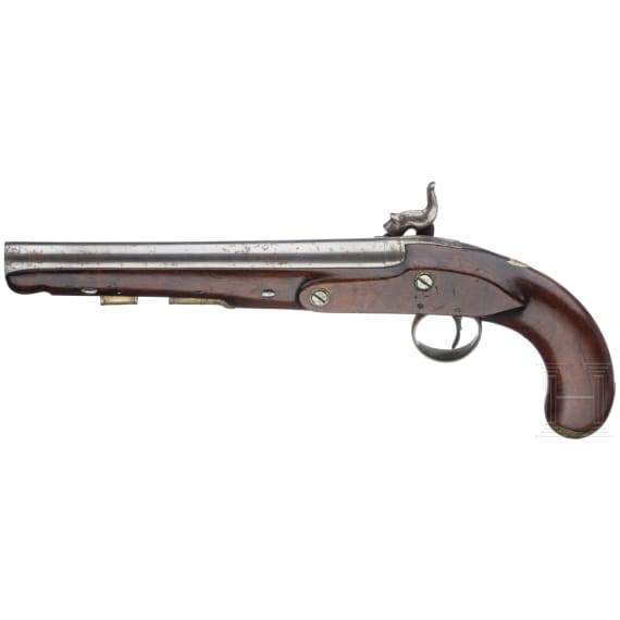 Perkussionspistole, P. Bond, London, um 1820