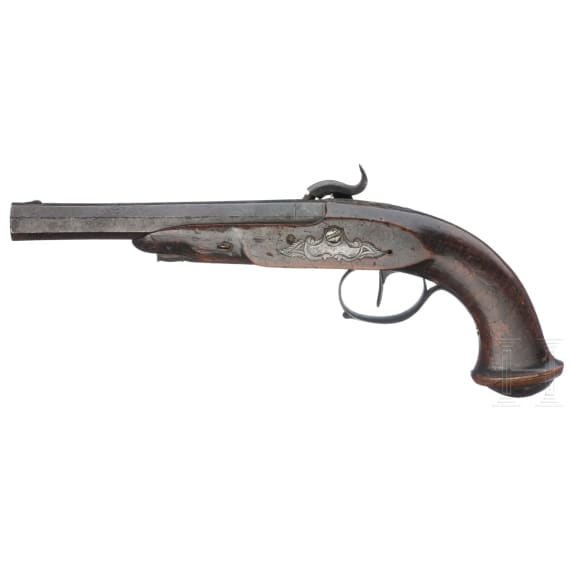 Perkussionspistole, L&uuml;ttich, um 1840