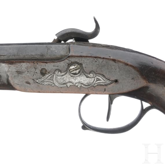 Perkussionspistole, L&uuml;ttich, um 1840
