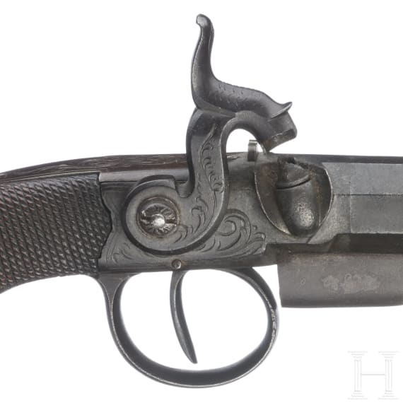 Perkussions-Terzerol mit G&uuml;rtelspange, Vereinigtes K&ouml;nigreich, 1840 - 1850