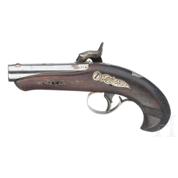 Perkussions-Taschenpistole, Deringer in Philadelphia, um 1850