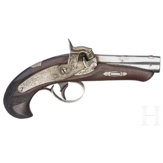 Perkussions-Taschenpistole, Deringer in Philadelphia, um 1850