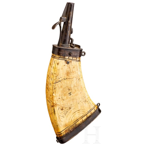 Musketier-Pulverflasche, N&uuml;rnberg, um 1600