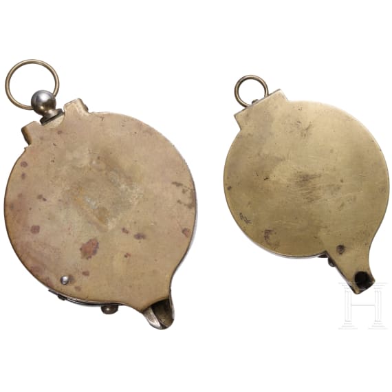 Zwei Z&uuml;ndh&uuml;tchensetzer, Gro&szlig;britannien, um 1840/50