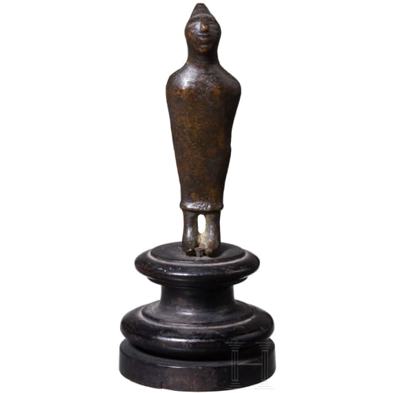 Bronzestatuette eines etruskischen Haruspex, 5. - 4. Jhdt. v. Chr.