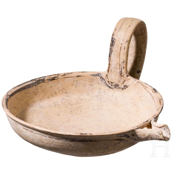 Kyathos-&auml;hnliche Henkelschale mit Ausguss, Daunisch, 4. Jhdt. v. Chr.