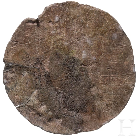 Bleiplakette mit Darstellung der Donaureiter, Donauprovinzen, 2. - 3. Jhdt. n. Chr.