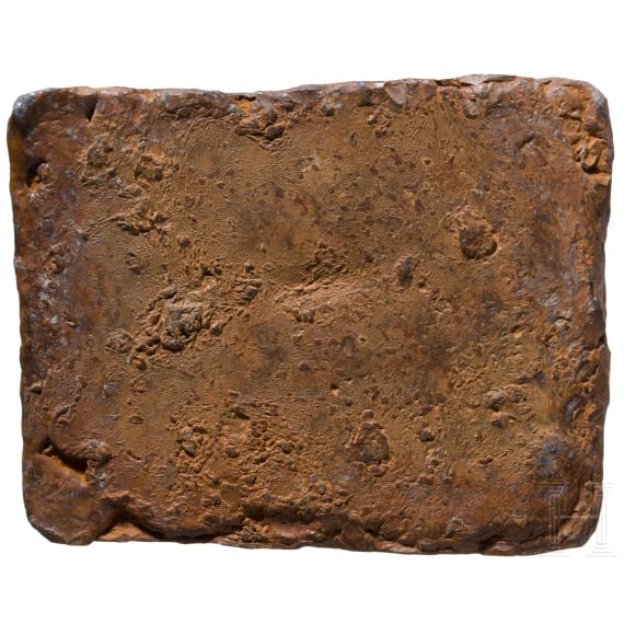 Votivtafel aus Blei mit Abbildung eines Pferdes, r&ouml;misch, 2. - 3. Jhdt.