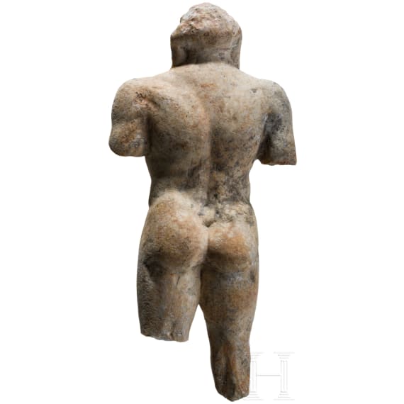 M&auml;nnlicher Torso, Fragment einer provinzialr&ouml;mischen Statue, 2. - 3. Jhdt. n. Chr.