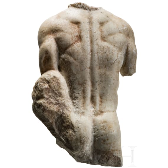 M&auml;nnlicher Torso, Fragment einer provinzialr&ouml;mischen Statue, 2. - 3. Jhdt. n. Chr.
