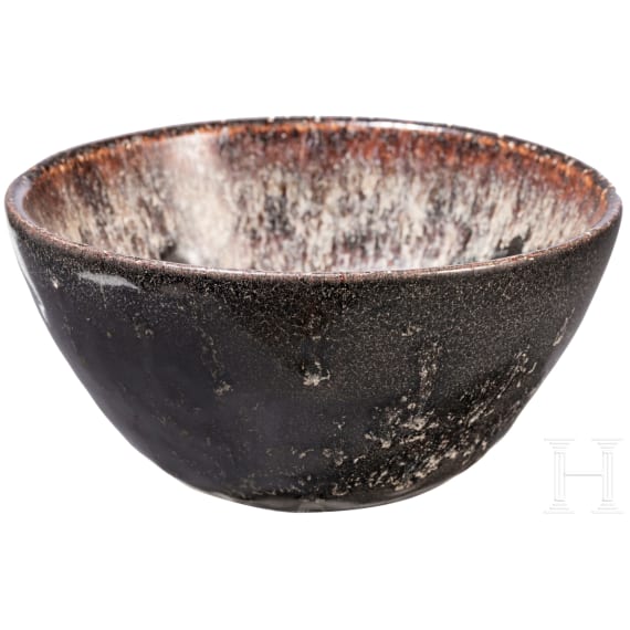 Jizhou-Teeschale mit Scherenschnitt-Dekor, China, wahrscheinlich s&uuml;dliche Song-Dynastie (1127 - 1279)