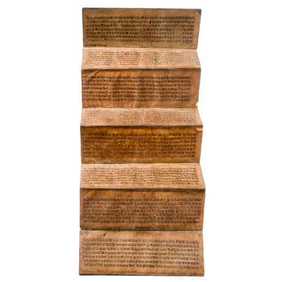 Buddhistisches Faltmanuskript, Nepal, wohl 19. Jhdt.