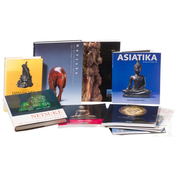 Sammlung Kataloge und B&uuml;cher &uuml;ber Asiatika, DE/EN