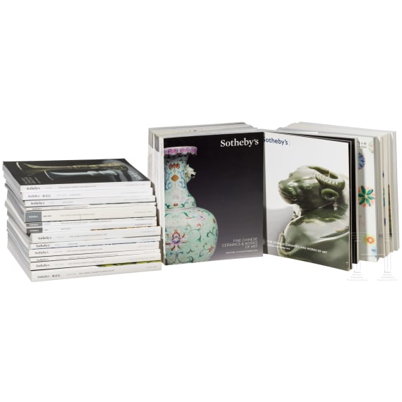23 Auktionskataloge zu asiatischer Kunst, Sotheby's London, Paris, New York, Hong Kong, 2012 - 2014