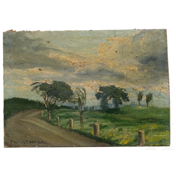 Eugen Franz Renwart (1885 - 1968), Karl Stephan (1923) u.a., vier &Ouml;lbilder, deutsch, 20. Jhdt.