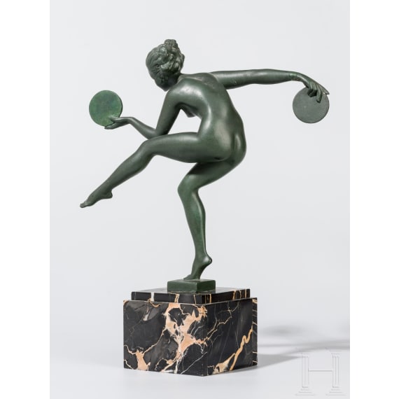 Marcel Andr&eacute; Bouraine (1886 - 1948), Dancer with Discs, French, 20th century