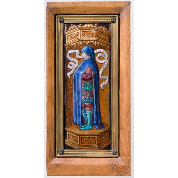 Email-Plakette, wohl Werkstatt Pierre Reymond (1513-1584), Limoges 16. Jhdt.