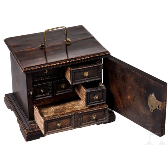 Miniatur-Kabinettk&auml;stchen, s&uuml;ddeutsch, um 1700