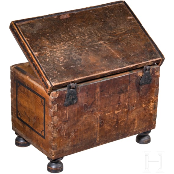 Bemalter Kasten, &Ouml;sterreich, datiert 1827