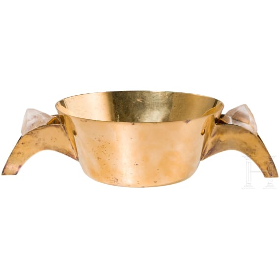 Vermeil-(Hostien-)Schale mit Bergkristall, Sch&ouml;nstett, Marienbr&uuml;der, 2. H&auml;lfte des 20. Jhdts.